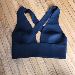 Wilfred Black Cross-Back Bralette